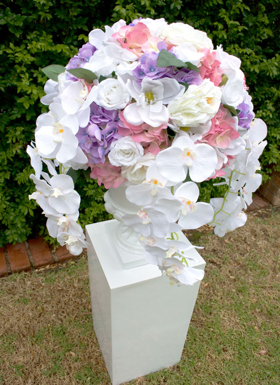 Pedestal & Floral Urn Wedding Decoration Hire